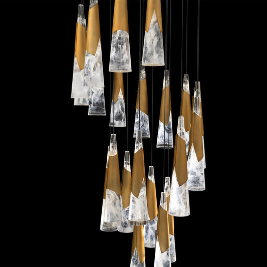 Modern Forms Kilt 21 Light 26" Wide LED Suspension Multi Light Pendant