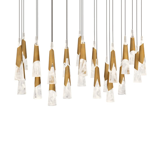 Modern Forms Kilt 23 Light 12" Wide LED Suspension Multi Light Pendant