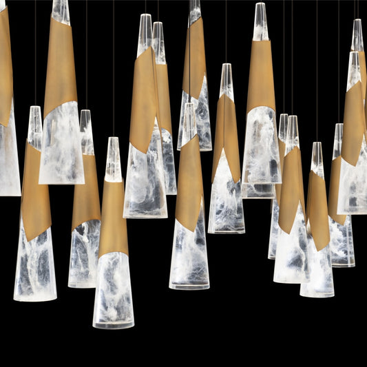 Modern Forms Kilt 23 Light 12" Wide LED Suspension Multi Light Pendant