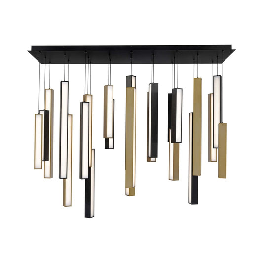 Modern Forms Chaos 23 Light 12" Wide LED Suspension Linear Pendant