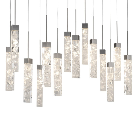 Modern Forms Minx 14 Light 10" Wide LED Crystal Multi Light Pendant