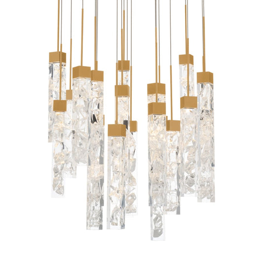 Modern Forms Minx 21 Light 26" Wide LED Crystal Multi Light Pendant