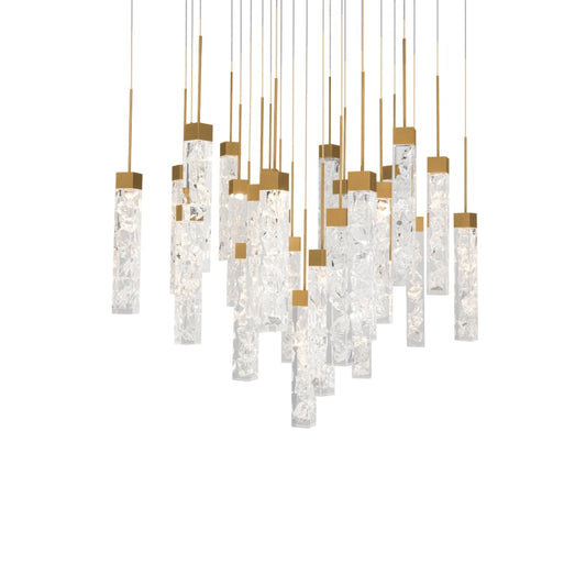 Modern Forms Minx 25 Light 28" Wide LED Crystal Multi Light Pendant