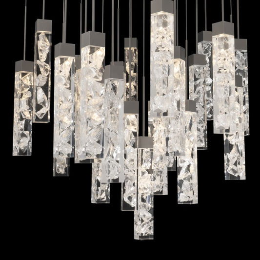 Modern Forms Minx 25 Light 28" Wide LED Crystal Multi Light Pendant