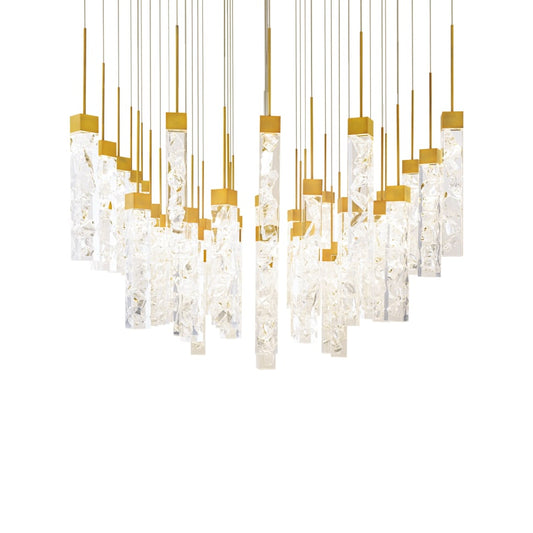 Modern Forms Minx 41 Light 36" Wide LED Crystal Multi Light Pendant