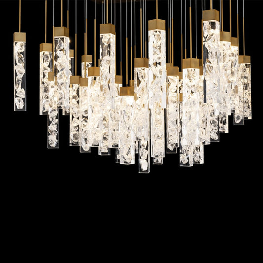 Modern Forms Minx 41 Light 36" Wide LED Crystal Multi Light Pendant