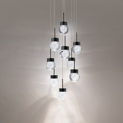 Modern Forms Double Bubble 9 Light 17" Wide LED Suspension Multi Light Pendant