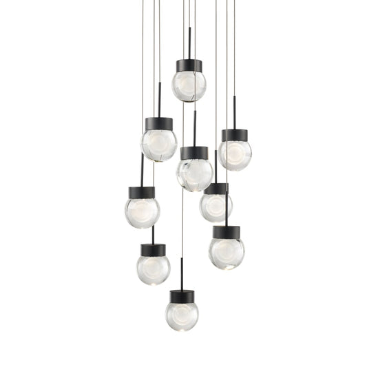 Modern Forms Double Bubble 9 Light 17" Wide LED Suspension Multi Light Pendant