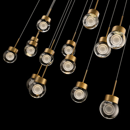 Modern Forms Double Bubble 14 Light 10" Wide LED Suspension Multi Light Pendant
