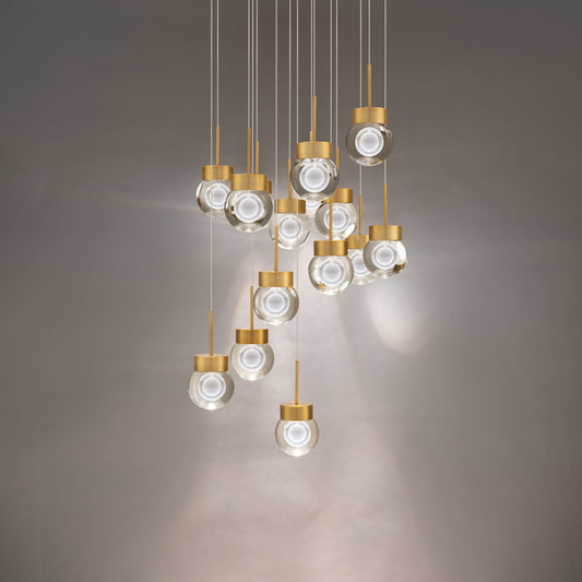 Modern Forms Double Bubble 15 Light 23" Wide LED Suspension Multi Light Pendant