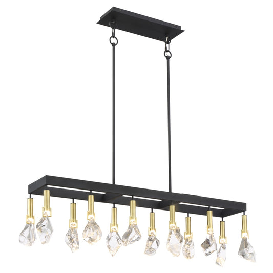 Metropolitan Rare Elements 12 Light 44" Wide LED Linear Chandelier