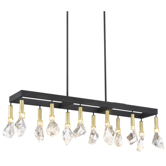 Metropolitan Rare Elements 12 Light 44" Wide LED Linear Chandelier