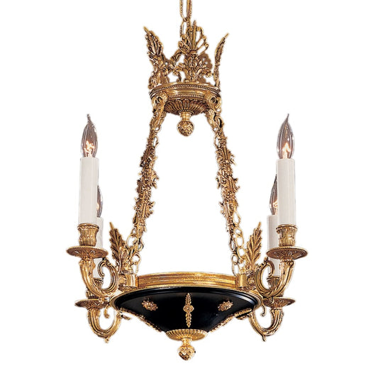 Metropolitan 4 Light 1 Tier Candle Style Chandelier from the Vintage Collection