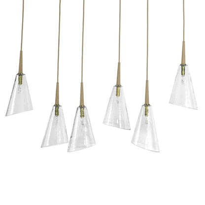 Palecek Veraldi 6 Light 53" Wide Linear Chandelier