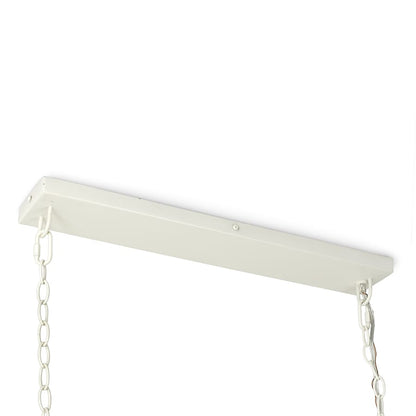 Palecek Brooke 4 Light 51" Wide Beaded Linear Chandelier