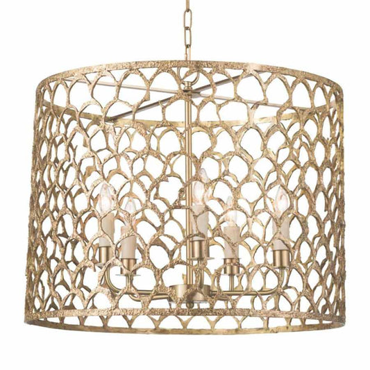 Regina Andrew Cabana 5 Light 23" Wide Pillar Candle Drum Chandelier