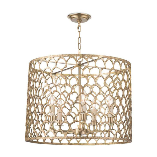 Regina Andrew Cabana 5 Light 23" Wide Pillar Candle Drum Chandelier