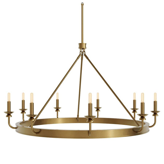 Robert Abbey William 9 Light 49" Wide Chandelier