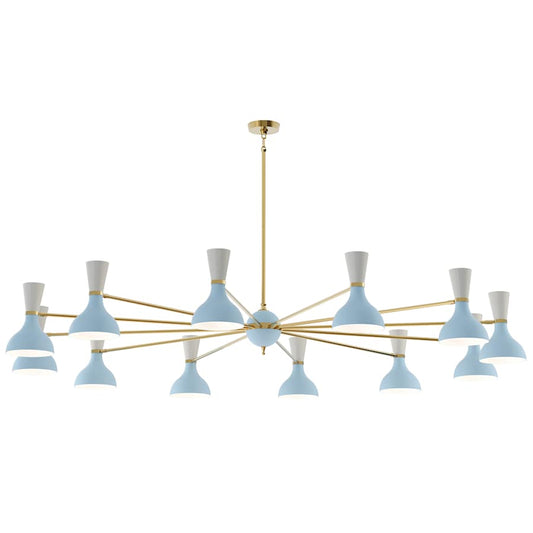 Robert Abbey Clare 12 Light 76" Wide Chandelier