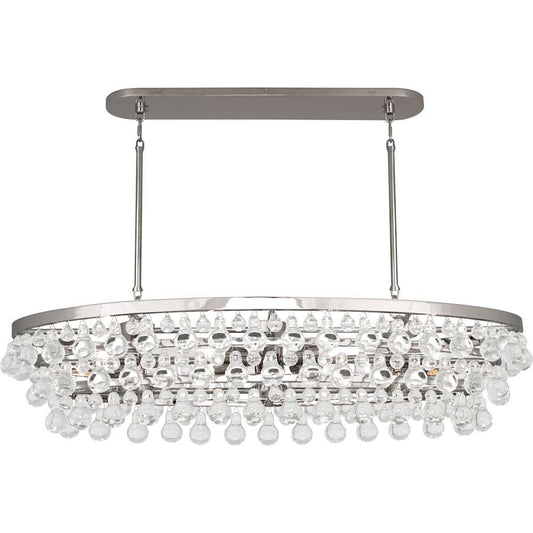 Robert Abbey Bling 8 Light 43" Wide Linear Chandelier