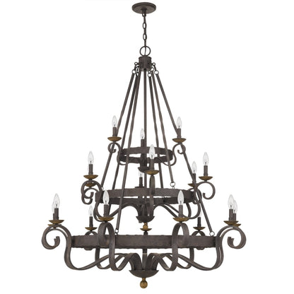 Roseto Kimble 18 Light 48" Wide Taper Candle Chandelier
