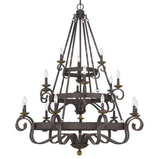 Roseto Kimble 18 Light 48" Wide Taper Candle Chandelier