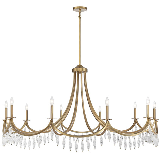 Savoy House Kameron 10 Light 60" Wide Crystal Chandelier