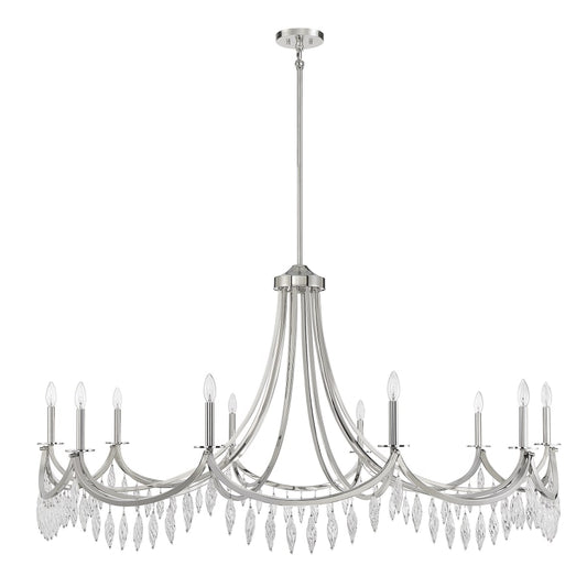 Savoy House Kameron 10 Light 60" Wide Crystal Chandelier