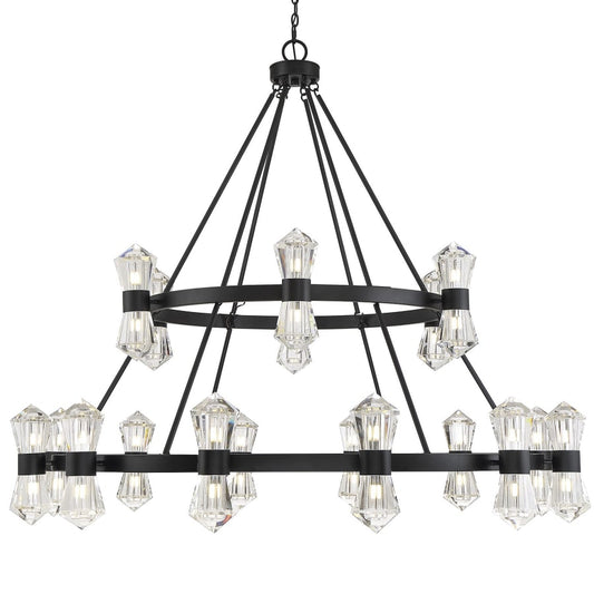Savoy House Dryden 36 Light 60" Wide LED Crystal Ring Chandelier