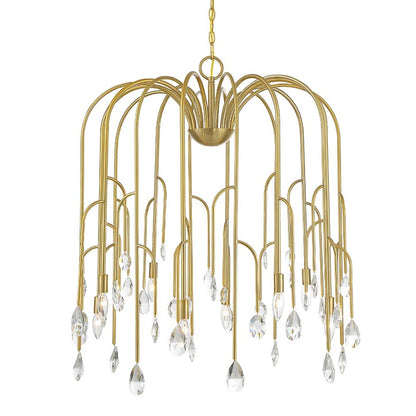 Savoy House Anholt 8 Light 32" Wide Crystal Abstract Chandelier