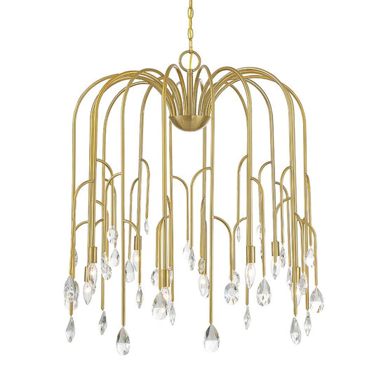 Savoy House Anholt 8 Light 32" Wide Crystal Abstract Chandelier