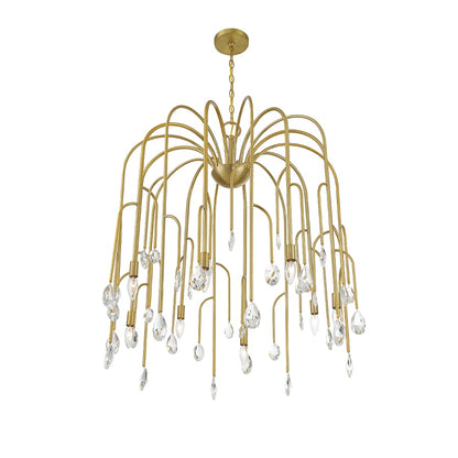 Savoy House Anholt 8 Light 32" Wide Crystal Abstract Chandelier