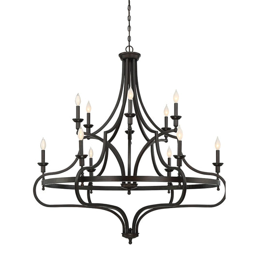 Savoy House Sheilds 12 Light 48" Wide Chandelier
