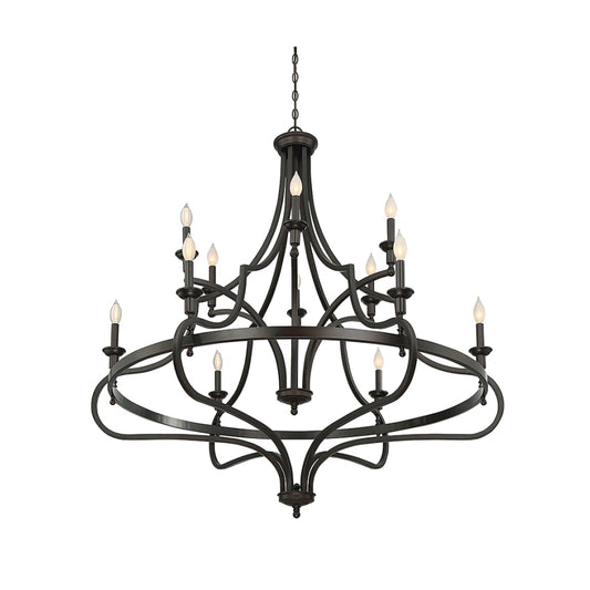 Savoy House Sheilds 12 Light 48" Wide Chandelier