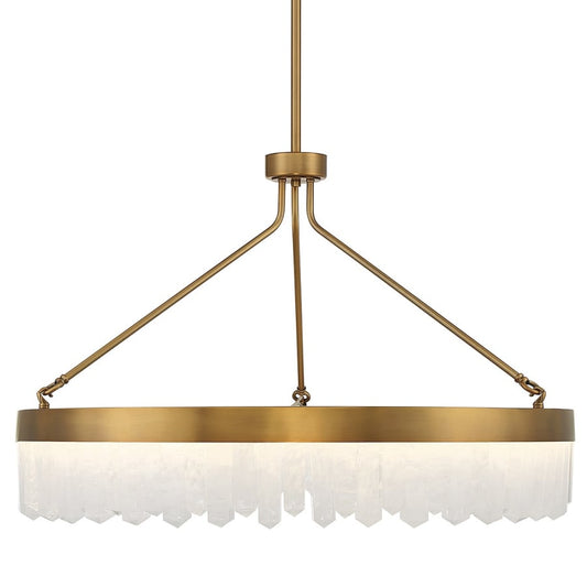 Savoy House Landon 34" Wide LED Crystal Ring Chandelier