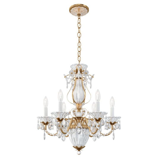 Schonbek Bagatelle 6 Light 21" Wide Crystal Empire Chandelier