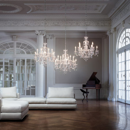 Schonbek Sterling 15 Light 32" Wide Crystal Chandelier with Heritage Crystals