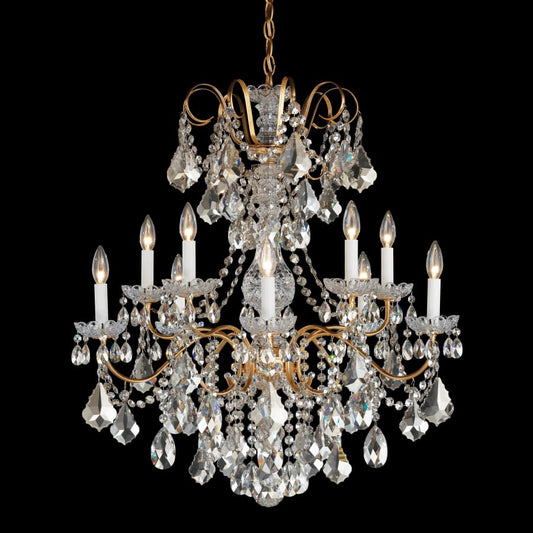 Schonbek New Orleans 10 Light 28" Wide Crystal Chandelier with Heritage Crystals