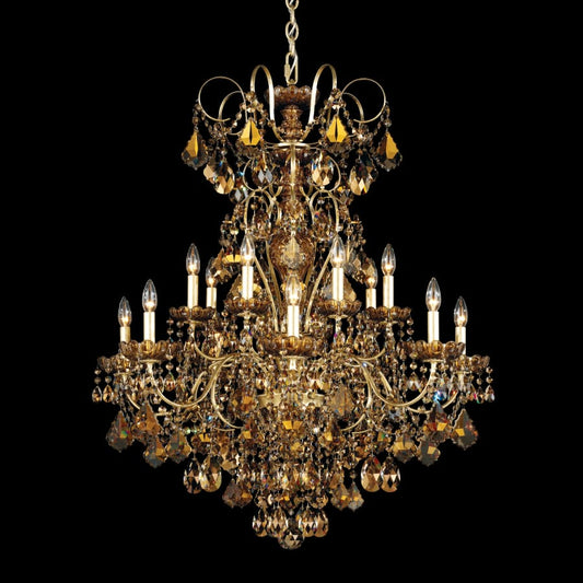 Schonbek New Orleans 14 Light 32" Wide Crystal Chandelier with Heritage Crystals