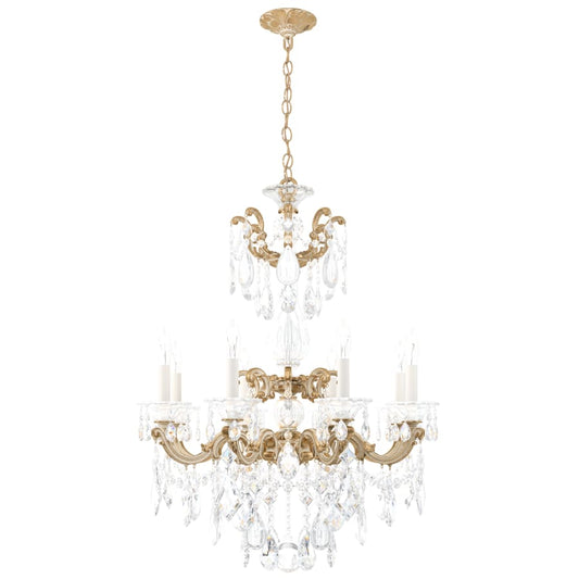 Schonbek La Scala 8 Light 25" Wide Crystal Chandelier