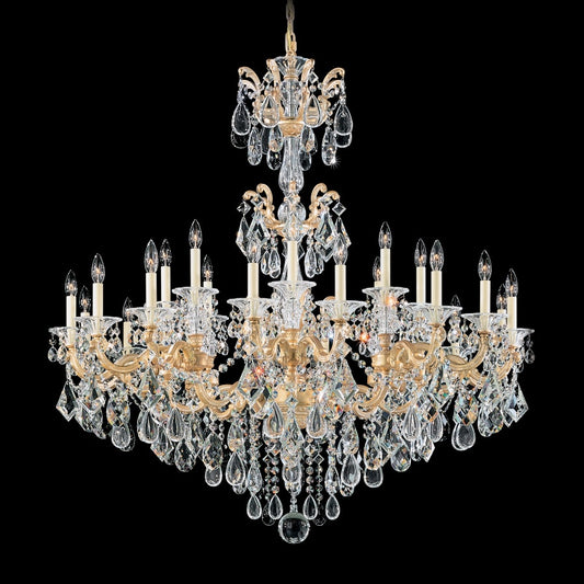 Schonbek La Scala 24 Light 46" Wide Crystal Chandelier