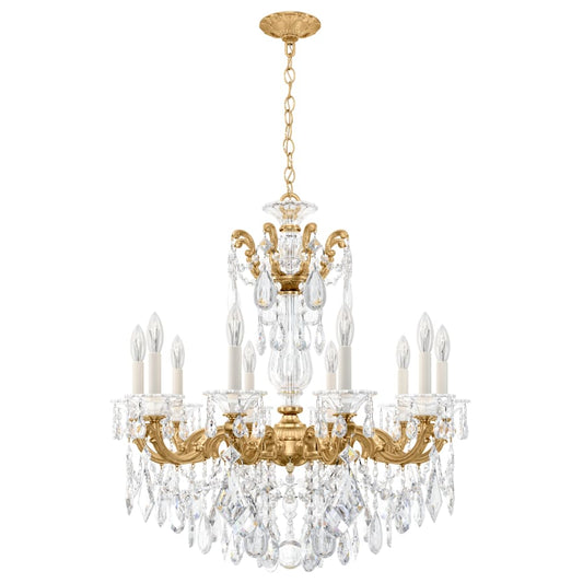 Schonbek La Scala 10 Light 28" Wide Crystal Chandelier