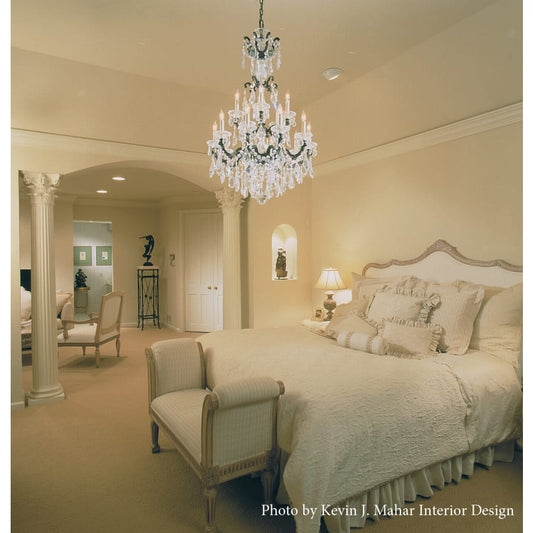 Schonbek La Scala 10 Light 28" Wide Crystal Chandelier