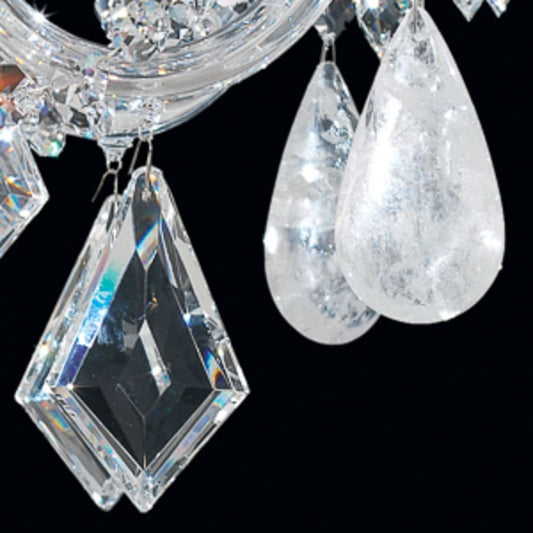 Schonbek Hamilton 6 Light 22" Wide Crystal Chandelier with Clear Rock Crystals