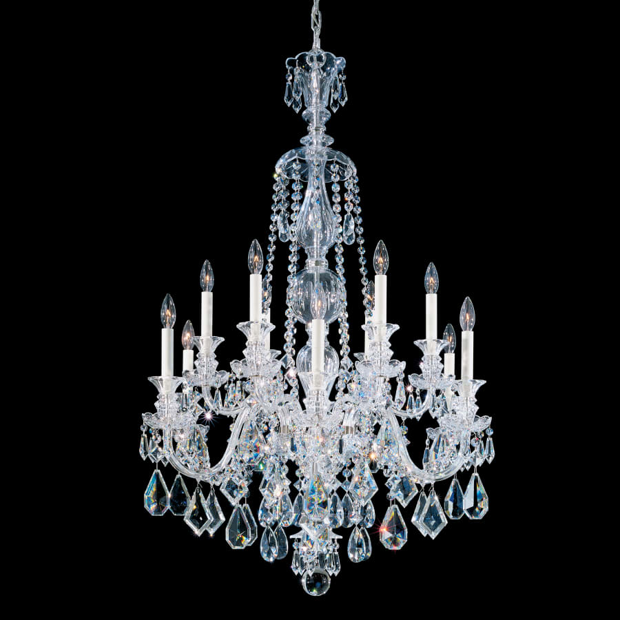 Schonbek Hamilton 12 Light 30" Wide Crystal Chandelier with Clear Swarovski Heritage Crystals