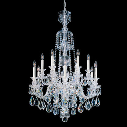 Schonbek Hamilton 12 Light 30" Wide Crystal Chandelier with Clear Swarovski Heritage Crystals