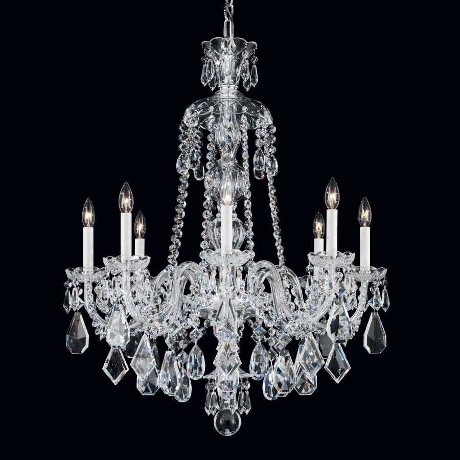 Schonbek Hamilton 8 Light 28" Wide Crystal Chandelier with Clear Swarovski Heritage Crystals