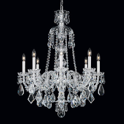 Schonbek Hamilton 8 Light 28" Wide Crystal Chandelier with Clear Swarovski Heritage Crystals