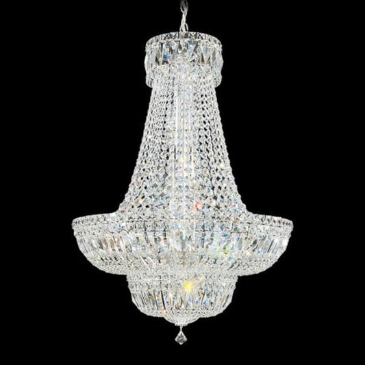 Schonbek Petit 23 Light 24" Wide Crystal Empire Chandelier with Clear Swarovski Crystals