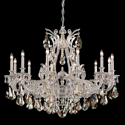 Schonbek Sophia 12 Light 39" Wide Crystal Chandelier with Clear Optic Crystals